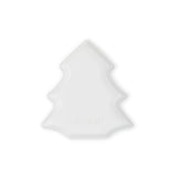 Le Creuset 19cm Stoneware Christmas Tree Plate - White