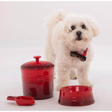 Le Creuset Stoneware 23cm Large Dog Bowl - Cerise