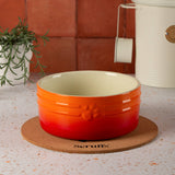 Scruffs Ombré 19cm Stoneware Pet Bowl - Orange