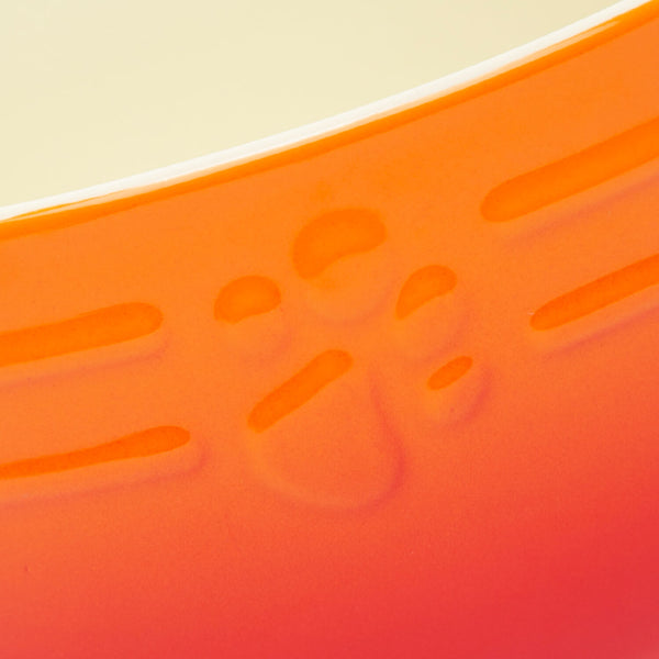 Scruffs Ombré 13cm Stoneware Pet Saucer - Orange