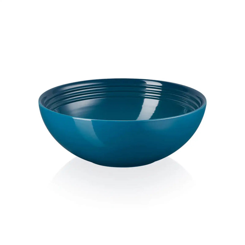 Le Creuset 24cm Round Stoneware Serving Bowl - Deep Teal