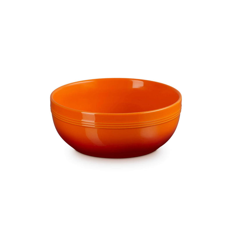 Le Creuset 20cm Stoneware Coupe Serve Bowl - Volcanic