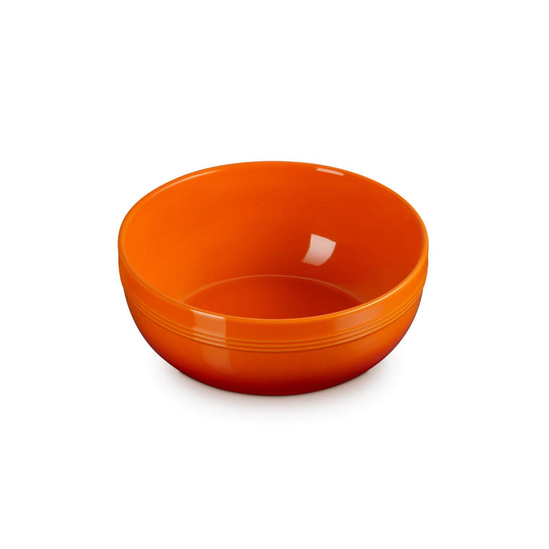 Le Creuset 20cm Stoneware Coupe Serve Bowl - Volcanic