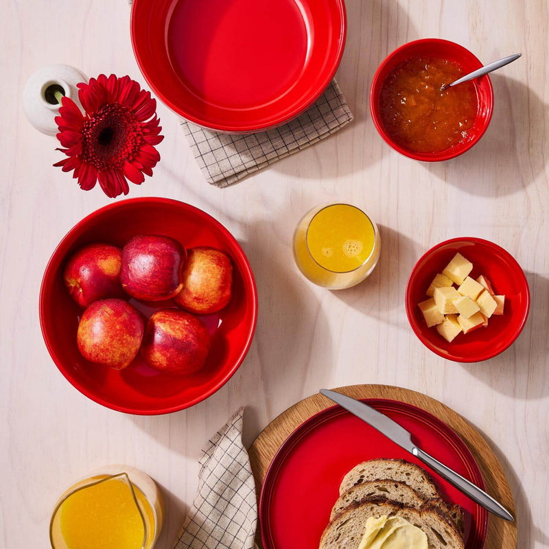 Le Creuset 12cm Stoneware Round Coupe Snack Bowl - Cerise