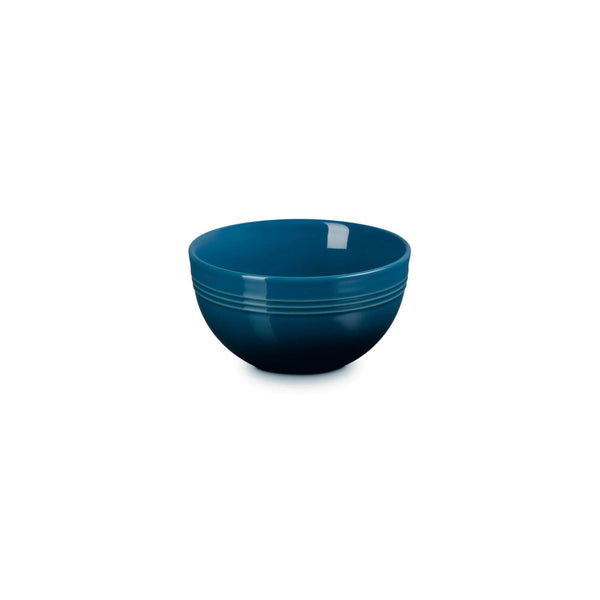 Le Creuset 12cm Stoneware Round Coupe Snack Bowl - Deep Teal