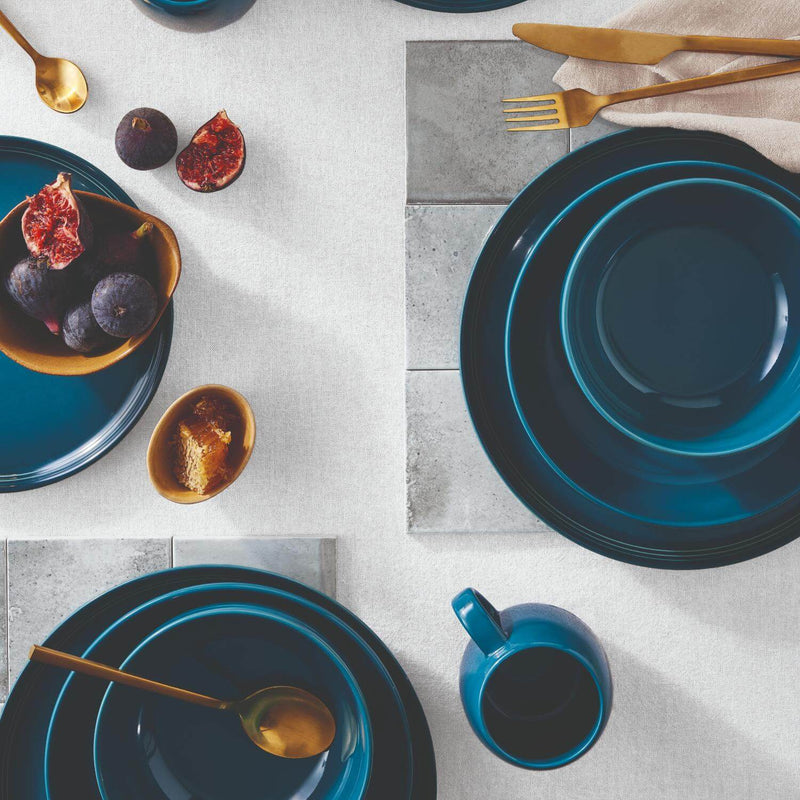 Le Creuset 22cm Stoneware Coupe Side Plate - Deep Teal