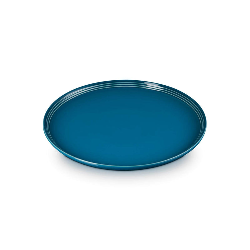 Le Creuset 27cm Stoneware Coupe Dinner Plate - Deep Teal