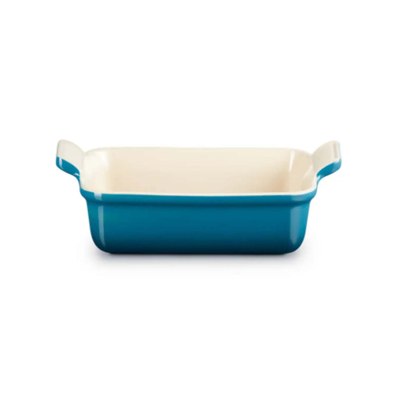 Le Creuset Stoneware Heritage 19cm Rectangular Deep Dish - Deep Teal