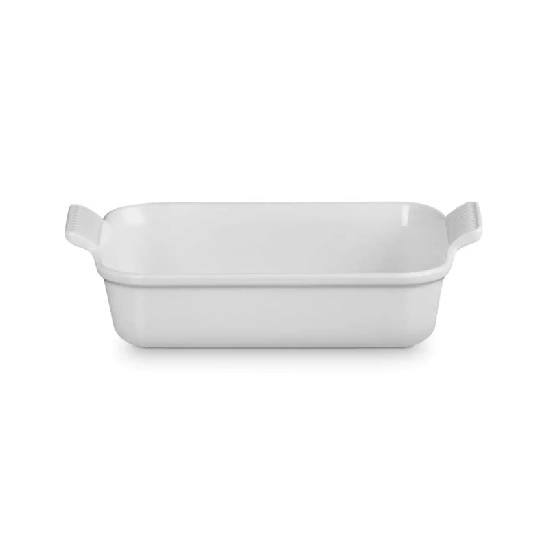 Le Creuset Stoneware Heritage 26cm Rectangular Deep Dish - White