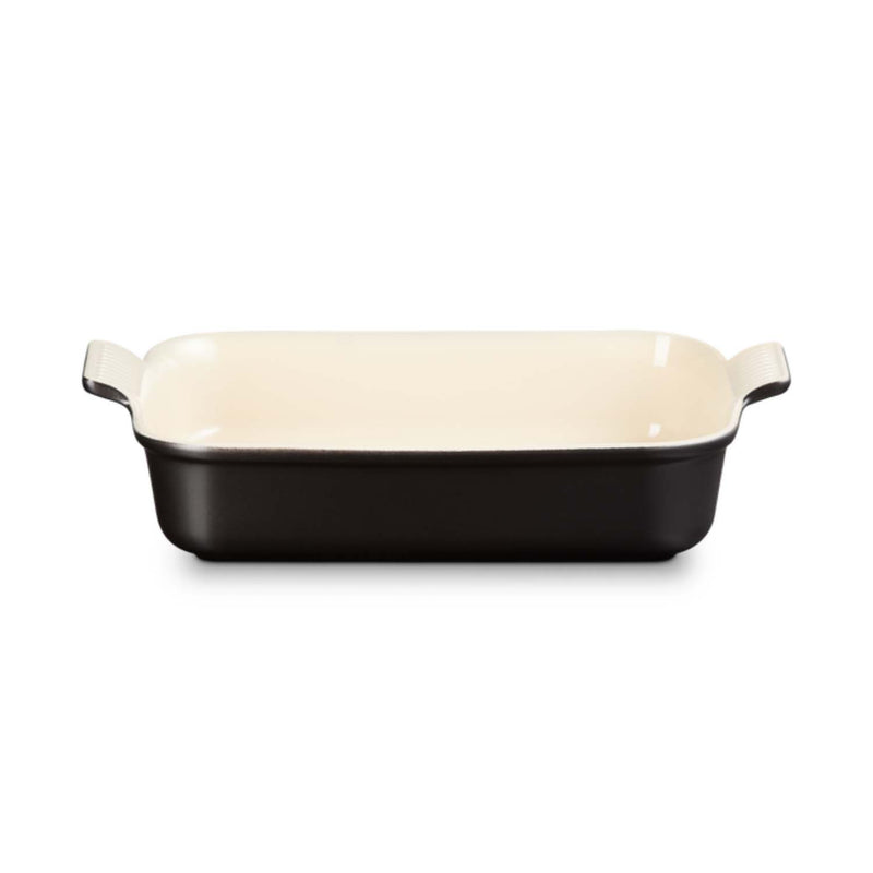 Le Creuset Stoneware Heritage 32cm Rectangular Dish - Matte Black