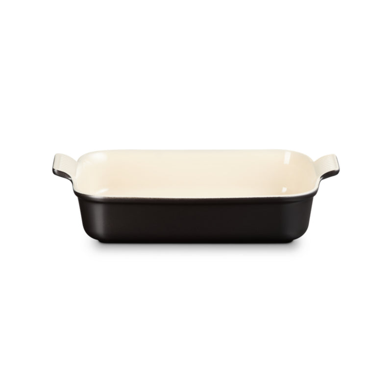 Le Creuset Stoneware Heritage 32cm Rectangular Dish - Matte Black