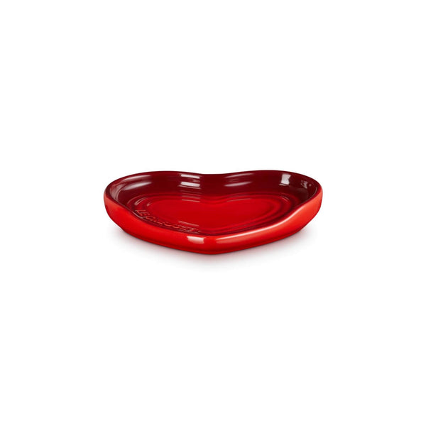 Le Creuset Stoneware Heart Spoon Rest - Cerise