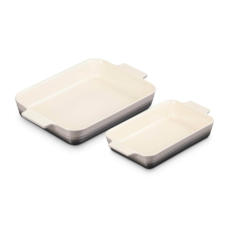 Le Creuset Classic Stoneware Rectangle 2-Piece Oven Dish Set - Flint