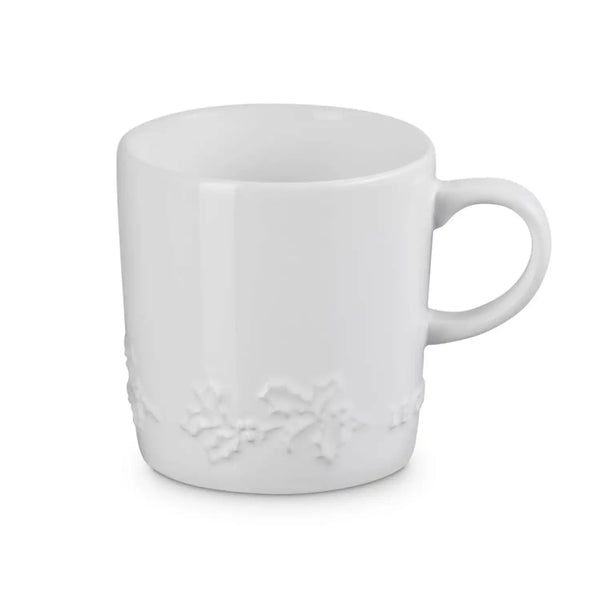 Le Creuset Holly Stoneware 350ml Mug - White