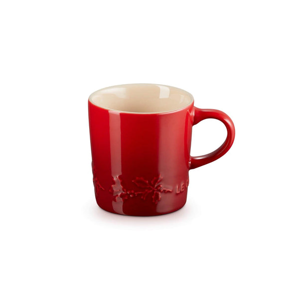 Le Creuset Holly Stoneware Cappuccino Mug - Cerise