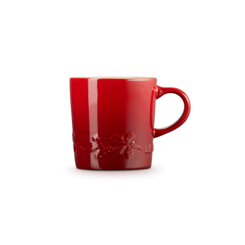 Le Creuset Holly Stoneware Cappuccino Mug - Cerise