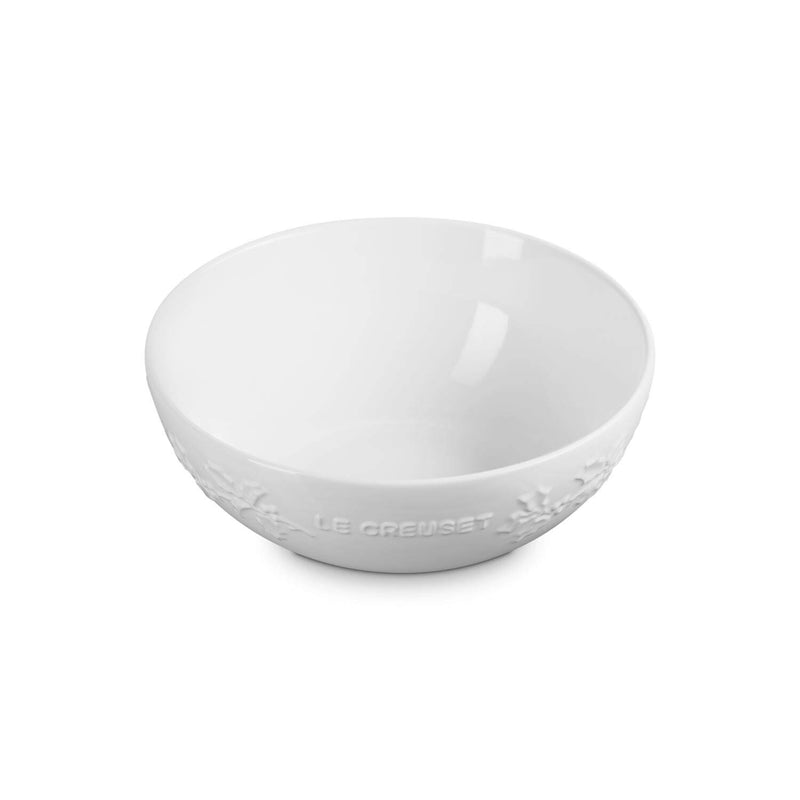 Le Creuset Holly 25cm Stoneware Serving Bowl - White