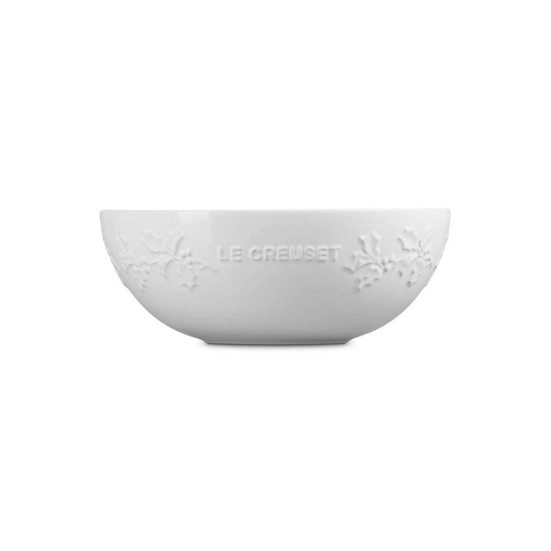 Le Creuset Holly 25cm Stoneware Serving Bowl - White