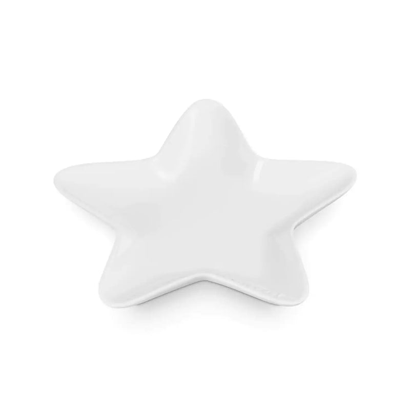 Le Creuset 20cm Stoneware Christmas Star Plate - White