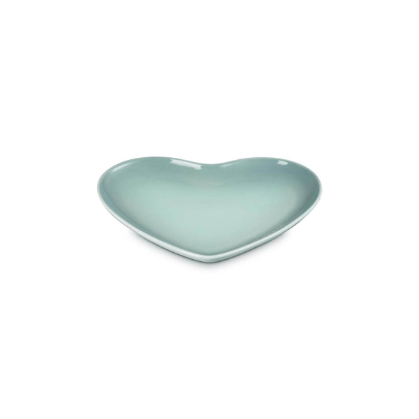 Le Creuset 23cm Heart Stoneware Plate - Sea Salt