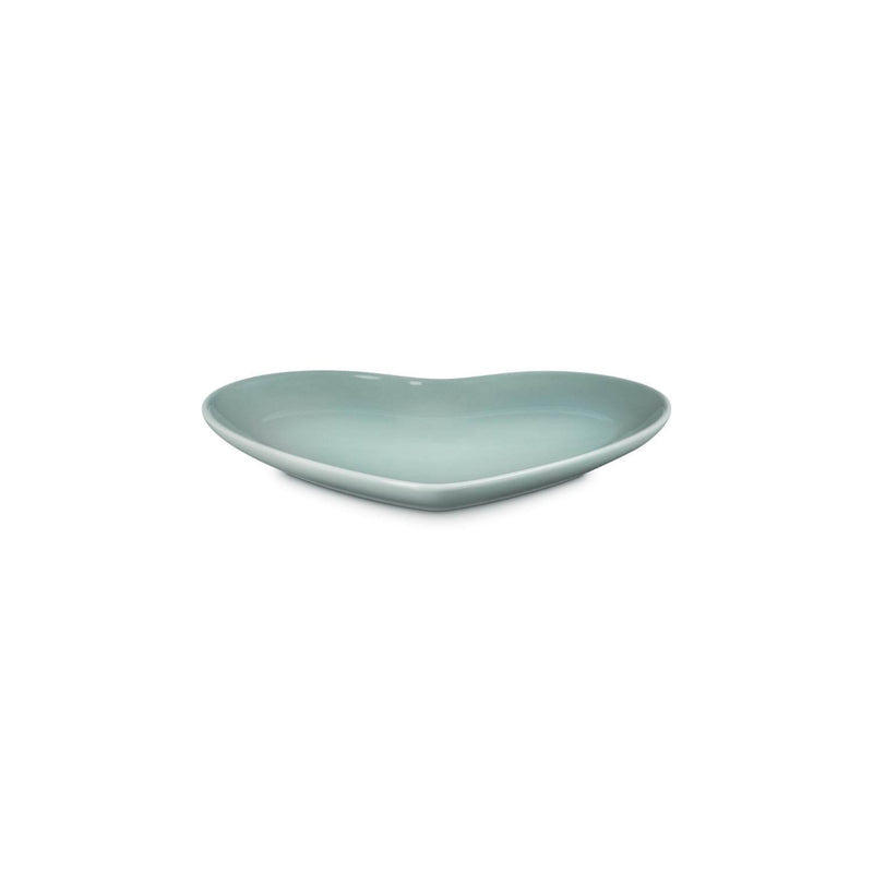 Le Creuset 23cm Heart Stoneware Plate - Sea Salt