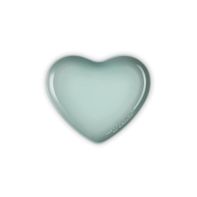 Le Creuset 23cm Heart Stoneware Plate - Sea Salt