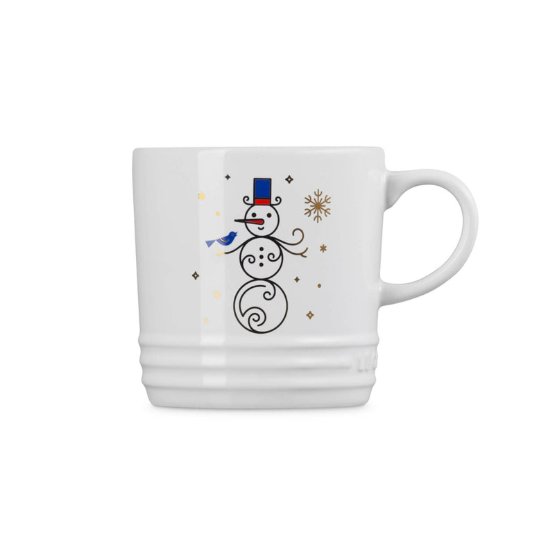 Le Creuset Stoneware Noel 350ml Mug - Snowman