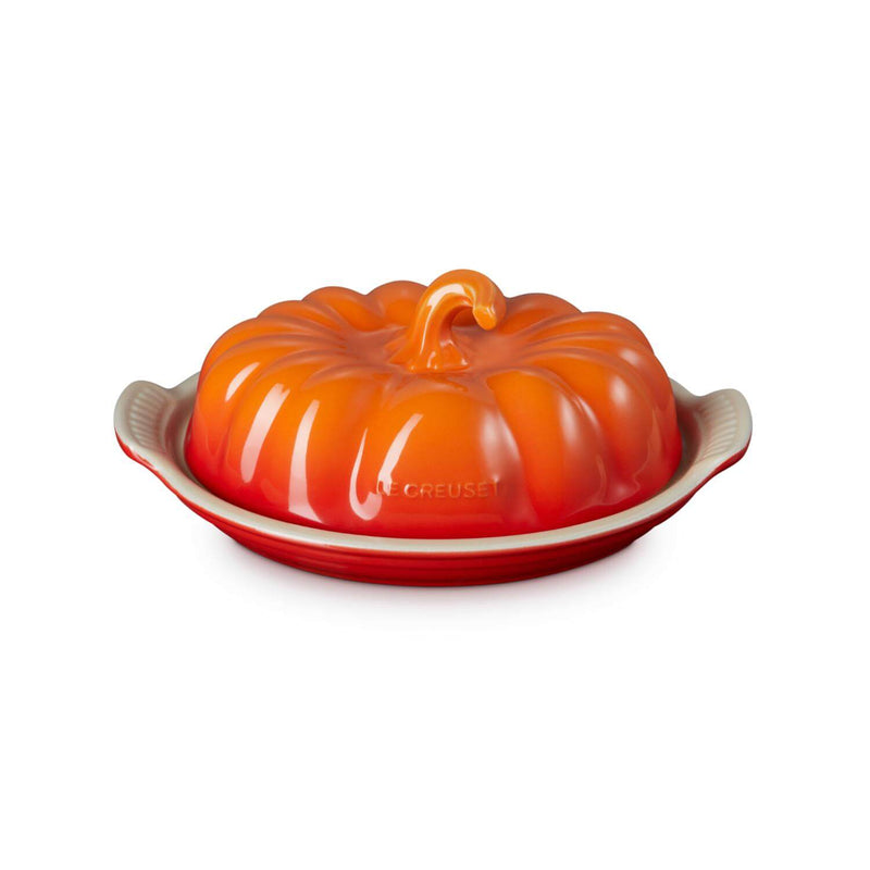 Le Creuset Halloween Stoneware Pumpkin Butter Dish - Volcanic