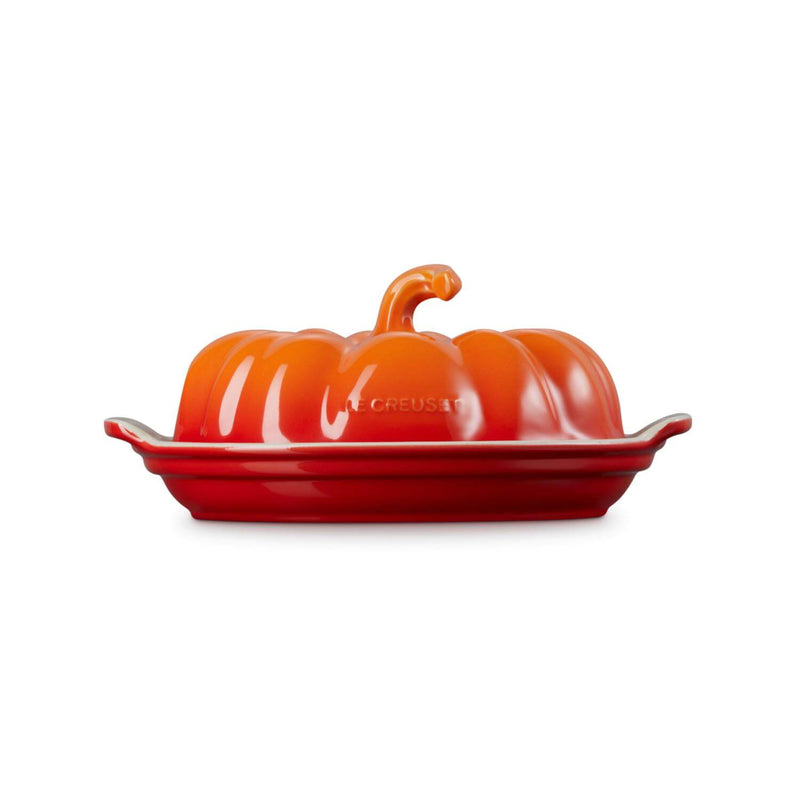 Le Creuset Halloween Stoneware Pumpkin Butter Dish - Volcanic