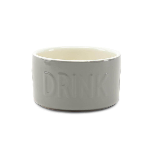 Scruffs Classic 15cm Stoneware Pet Water Bowl - Grey