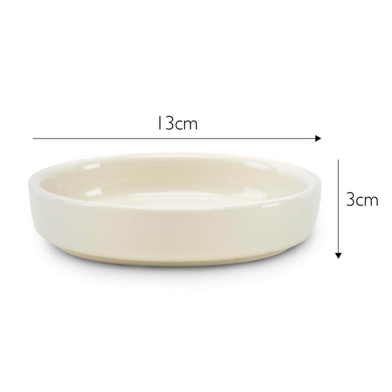 Scruffs Icon 13cm Stoneware Pet Saucer - Cream