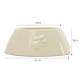 Scruffs Icon 21cm Stoneware Long Eared Dog Food Bowl - Cream