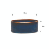 Scruffs Reactive Glaze 13cm Stoneware Food/Water Pet Bowl - Midnight Blue