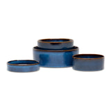 Scruffs Reactive Glaze 13cm Stoneware Pet Saucer - Midnight Blue