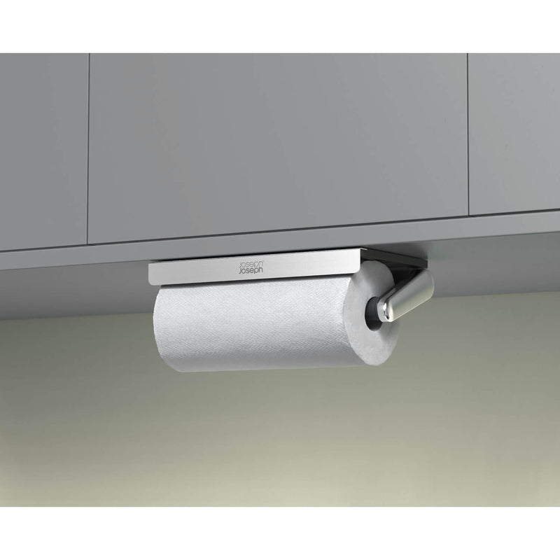 Joseph Joseph RollGrip Under-Shelf Stainless Steel Kitchen Roll Holder