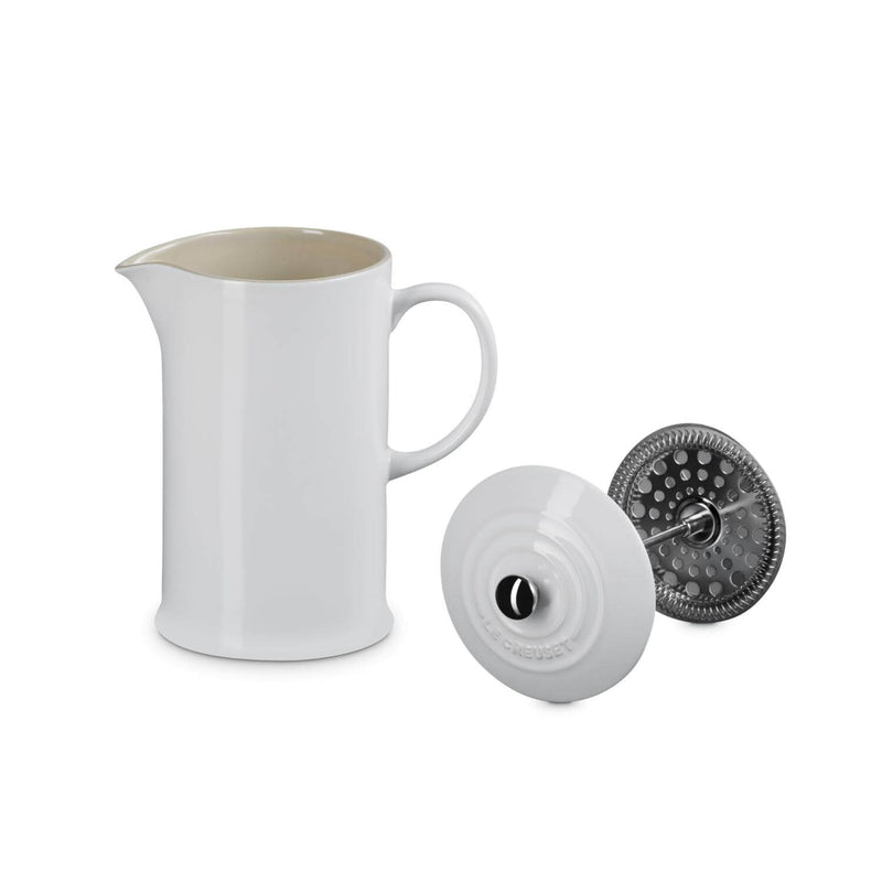 Le Creuset Stoneware Cafetiere - White