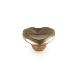 Le Creuset Signature Heart 5cm Knob - Light Gold