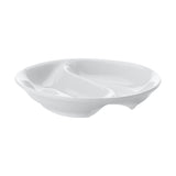 Maxwell & Williams White Basics Round Divided Sauce Dish - 10cm