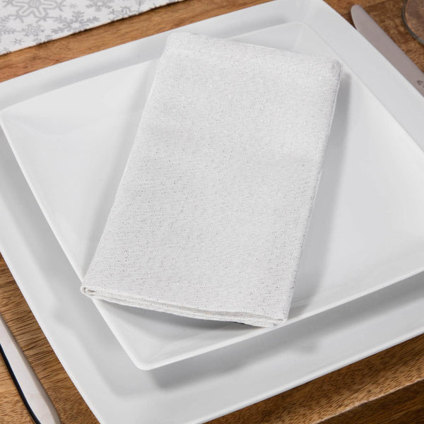 Premier Christmas Set of 4  Napkins - Silver