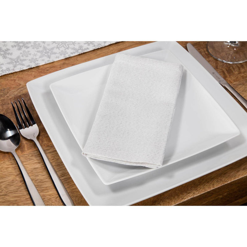 Premier Christmas Set of 4  Napkins - Silver