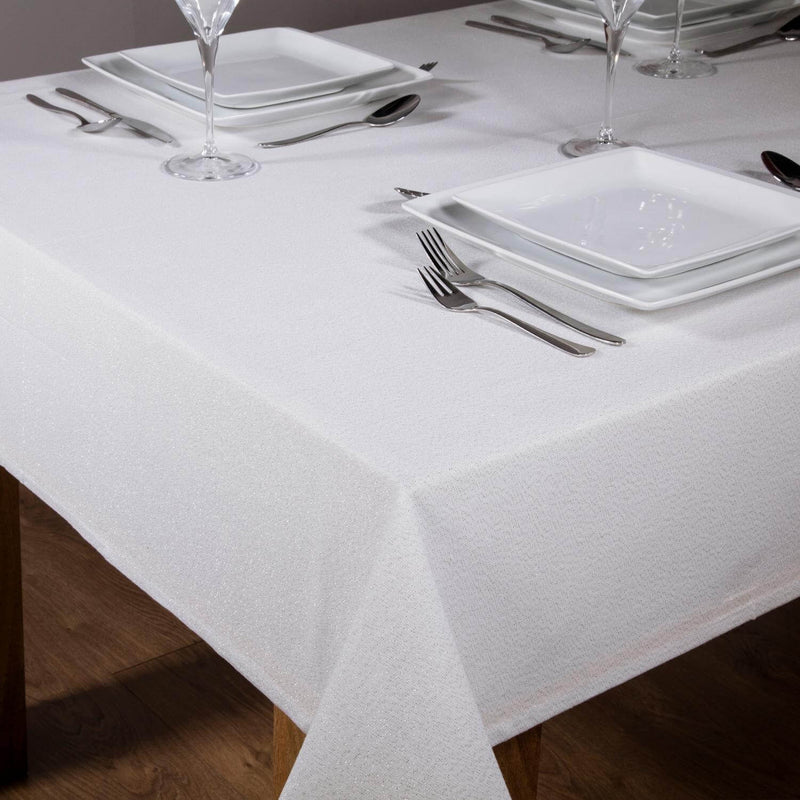 Premier Christmas 1.3 Metre Tablecloth - Silver Glitter