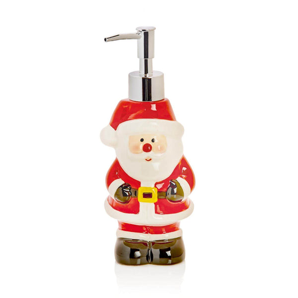 Premier Christmas 20cm Ceramic 300ml Santa Soap Dispenser