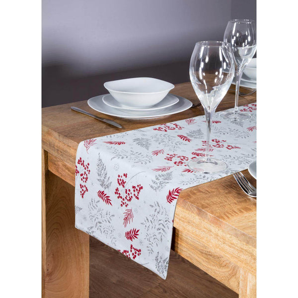 Premier Christmas 2 Metre Table Runner - Red Berries