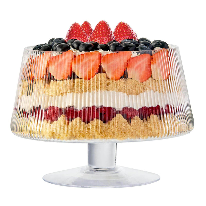 Anton Studio Designs 24cm Stemmed Glass Trifle Bowl - Empire