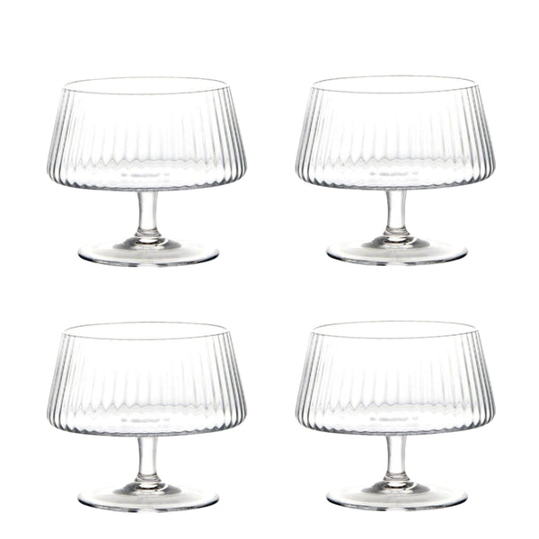 Anton Studio Designs 4-Piece Individual Glass Trifle Bowls - Empire