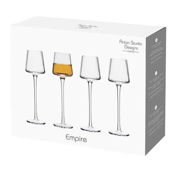 Anton Studio Designs 4-Piece 60ml Liqueur Glasses - Empire