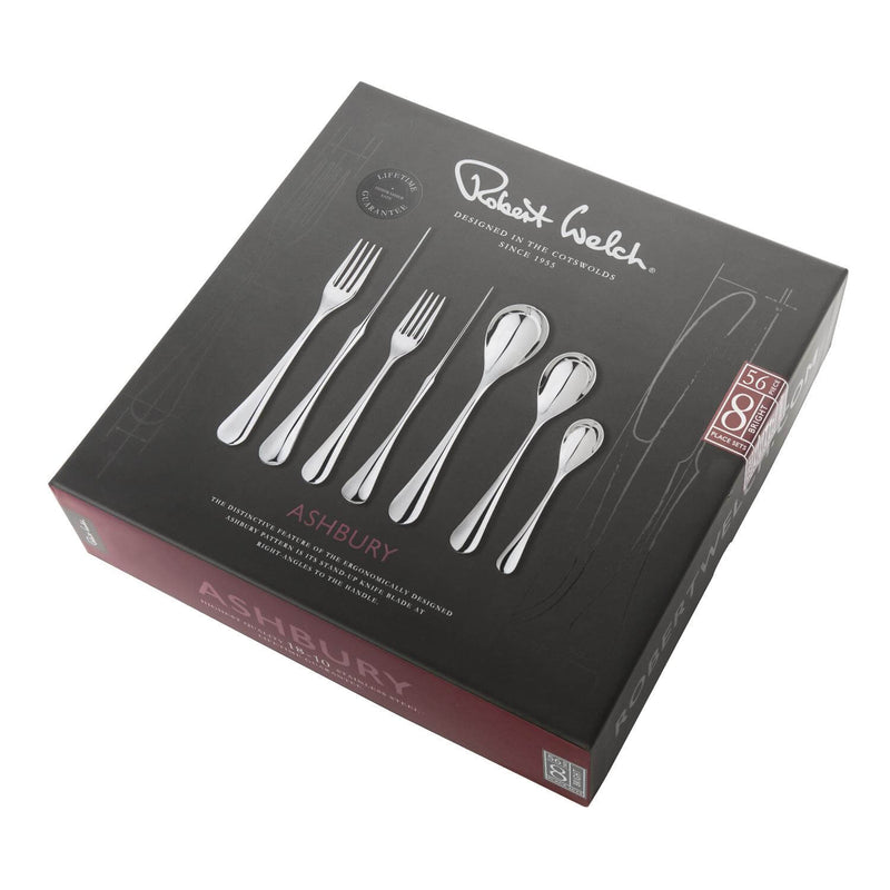 Robert Welch Ashbury Bright Stainless Steel Cutlery Set - 56 Piece