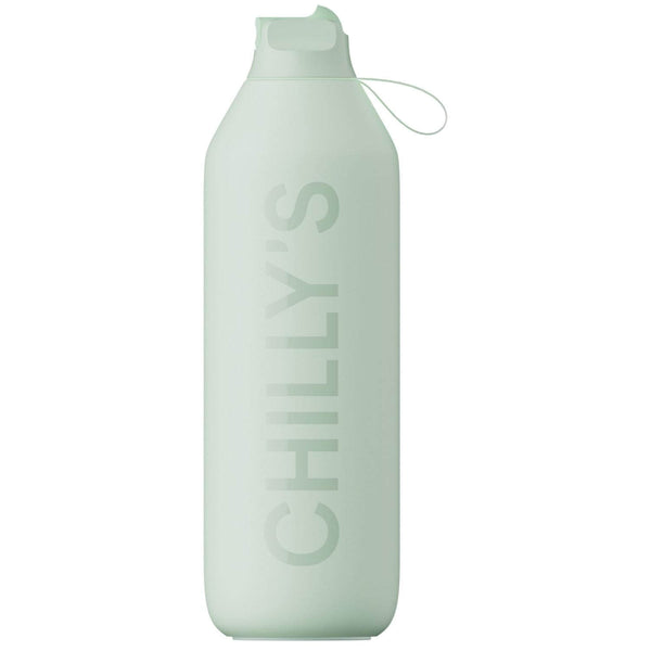 Chilly's Series 2 1000ml Flip Reusable Water Bottle - Lichen Green