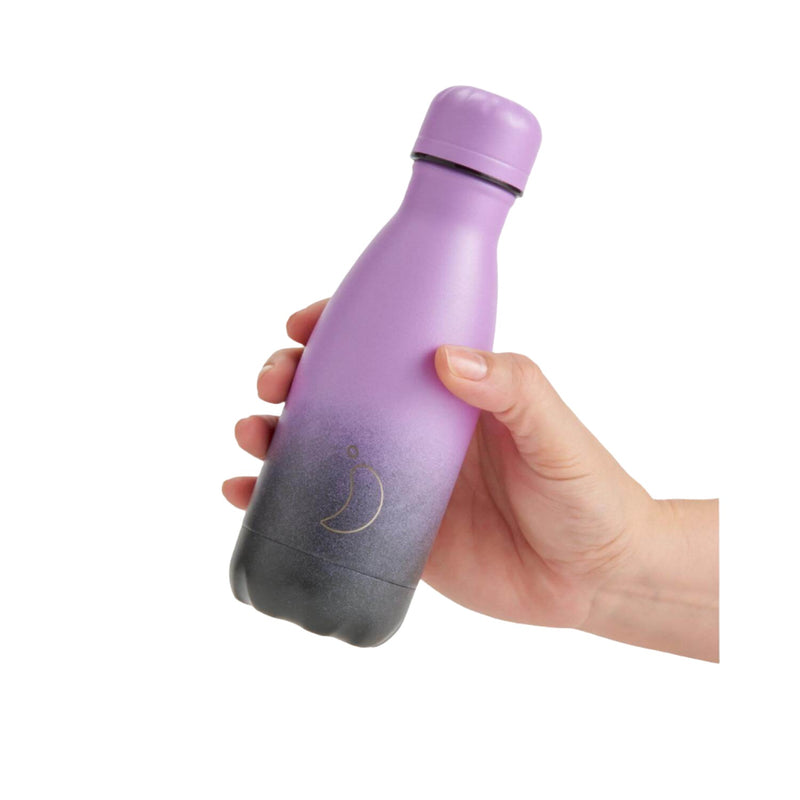 Chilly's 260ml Reusable Water Bottle - Gradient Midnight Haze