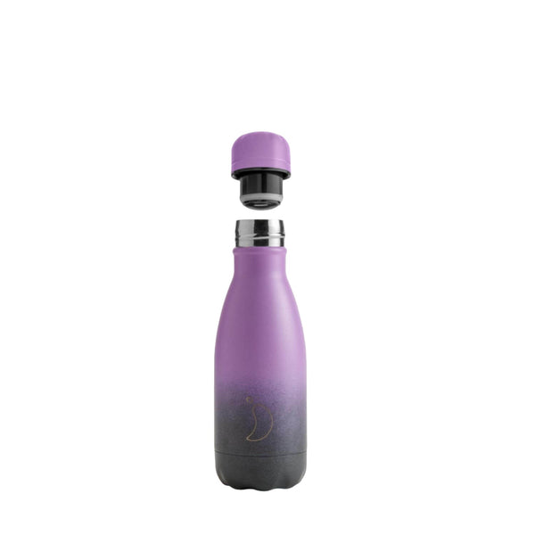 Chilly's 260ml Reusable Water Bottle - Gradient Midnight Haze